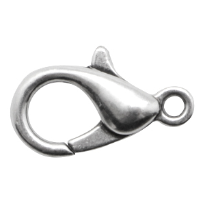 Metaal onderdelen DQ karabijnslot 12mm Antiek zilver (nikkelvrij)