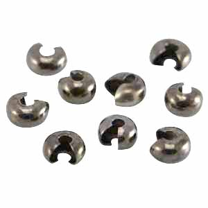 Knijpkraalverberger DQ metaal voor knijpkraal/knoop tot 4mm Zilver antraciet (nikkelvrij)