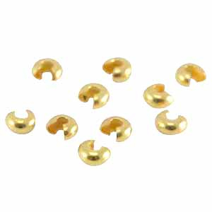 Knijpkraalverberger DQ metaal 5mm Goud (nikkelvrij)