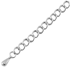 DQ metalen verlengketting Antiek zilver (nikkelvrij)