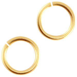 DQ metalen buigring 8mm Goud (nikkelvrij)