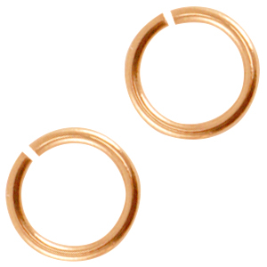DQ metalen buigring 5.5mm Ros&eacute; goud (nikkelvrij)