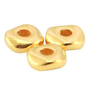 DQ metalen kraal 4.8mm Goud (nikkelvrij)