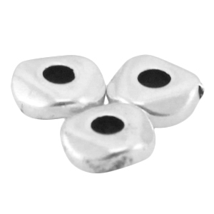 DQ metalen kraal 5mm Antiek zilver (nikkelvrij)