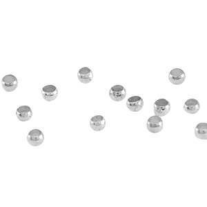 DQ metalen knijpkraal 2.0mm Antiek zilver (nikkelvrij)