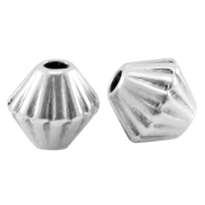 DQ metalen kralen cone Antiek zilver (nikkelvrij)