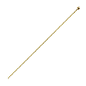 DQ metaal nietstift met bolletje 50mm Antiek brons (nikkelvrij)