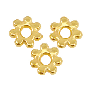 DQ metalen kralen spacer Bali ring 4.8mm Goud (nikkelvrij)