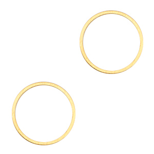Metaal onderdelen DQ dichte ring 15mm Goud (nikkelvrij)