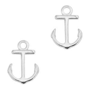 Metaal bedels DQ anker Antiek zilver (nikkelvrij)