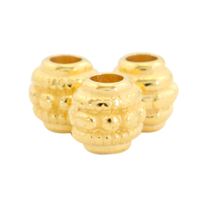 Metaal kralen DQ deco 6mm Goud (nikkelvrij)