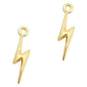 Metaal bedels DQ lightning Goud (nikkelvrij)