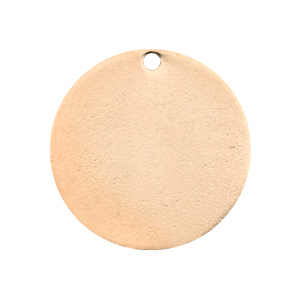DQ metaal voor ImpressArt Bedel rond 20mm Ros&eacute; Goud (nikkelvrij)