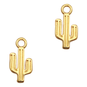 Metaal bedels DQ cactus Goud (nikkelvrij)