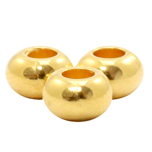 Metaal kralen DQ 6mm Goud (nikkelvrij)
