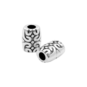 Metaal kralen DQ tube &Oslash;2mm Antiek zilver (nikkelvrij)