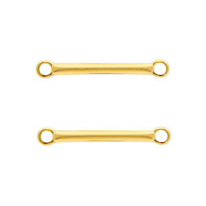 Metaal bedels DQ tussenstuk 18mm Goud (nikkelvrij)