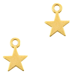 Metaal bedels DQ star Goud (nikkelvrij)
