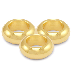Metaal kralen DQ 9mm Goud (nikkelvrij)