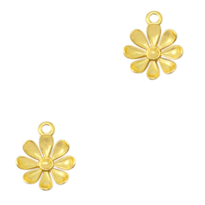Metaal bedels DQ flower Goud (nikkelvrij)