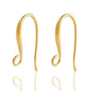 Metaal onderdelen DQ oorbellen / oorhangers Goud (nikkelvrij)