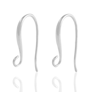 Metaal onderdelen DQ oorbellen / oorhangers Antiek zilver (nikkelvrij)