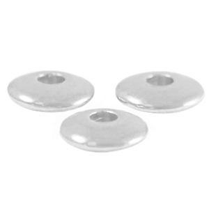 Metaal kralen DQ disc 6mm Antiek zilver (nikkelvrij)