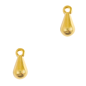 Metaal bedels DQ drop Goud (nikkelvrij)