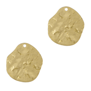 Metaal bedels DQ irregular Goud (nikkelvrij)