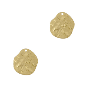 Metaal bedels DQ irregular Goud (nikkelvrij)