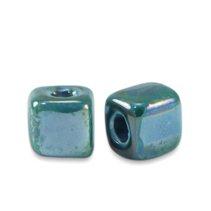 Grieks keramiek DQ cubes 5mm Petrol blue
