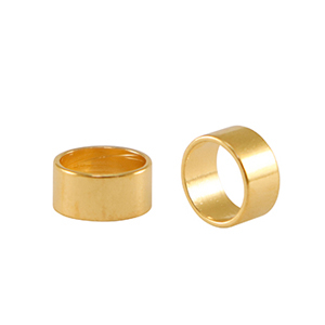 Metaal kralen DQ tube &Oslash;5mm Goud (nikkelvrij)