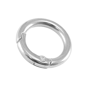 Metaal onderdelen DQ sleutelhanger 20mm Antiek zilver (nikkelvrij)