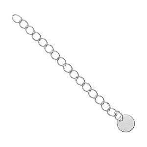 Metaal onderdelen DQ verlengketting coin 6mm Antiek zilver (nikkelvrij)