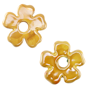 Grieks keramiek DQ flower Warm yellow