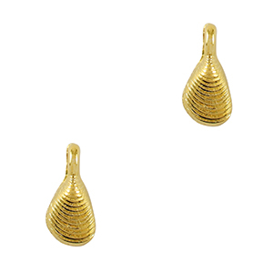 Metaal bedels DQ shell Goud (nikkelvrij)