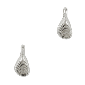 Metaal bedels DQ shell Antiek zilver (nikkelvrij)