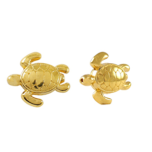 Metaal kralen DQ turtle Goud (nikkelvrij)