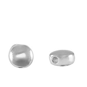Metaal kralen DQ 6mm Antiek zilver (nikkelvrij)