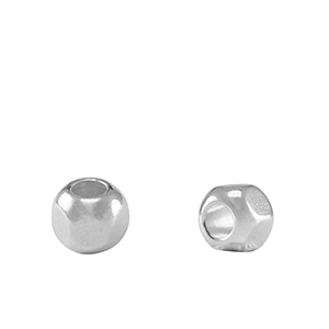 Metaal kralen DQ hexagon Antiek zilver (nikkelvrij)