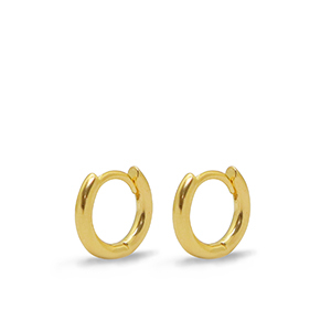 Metaal onderdelen DQ oorbellen creolen 11mm Goud (nikkelvrij)