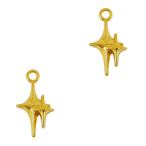 Metaal bedels DQ star Goud (nikkelvrij)