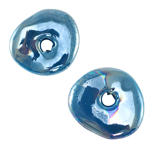 Grieks keramiek DQ donut Cerulean blue
