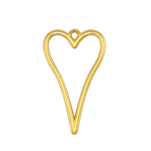 Metaal bedels DQ heart Gold