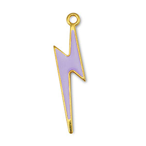 Metaal bedels DQ thunder Lilac-Goud (nikkelvrij)