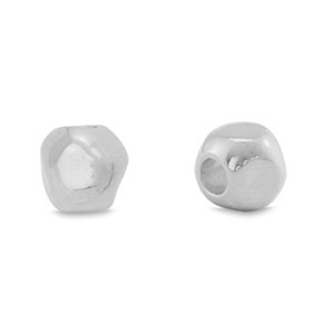 Metaal kralen DQ cube Antiek zilver (nikkelvrij)