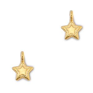 Metaal bedels DQ star Goud (Nikkelvrij)
