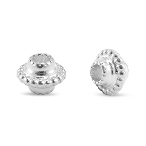 Metaal kralen DQ spacer Bali Antiek zilver (Nikkelvrij)