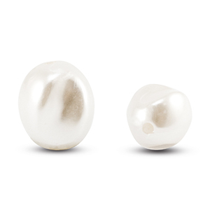 Zoetwaterparels imitatie White
