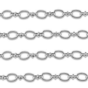 Benodigdheden van Stainless steel Roestvrij staal (RVS) jasseron oval Silver